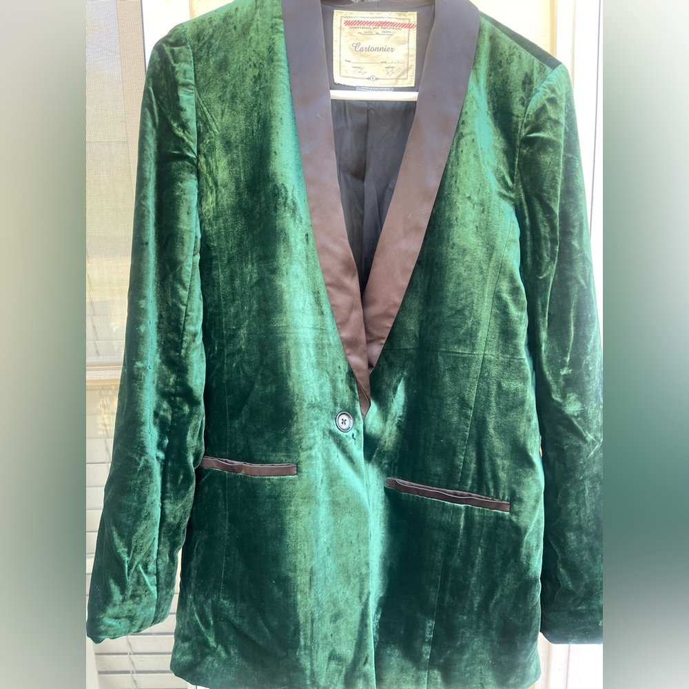Blazer By Anthropologie In Green, Size: M